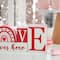 Glitzhome® 11.75" Valentine's Wooden LOVE Table Décor
